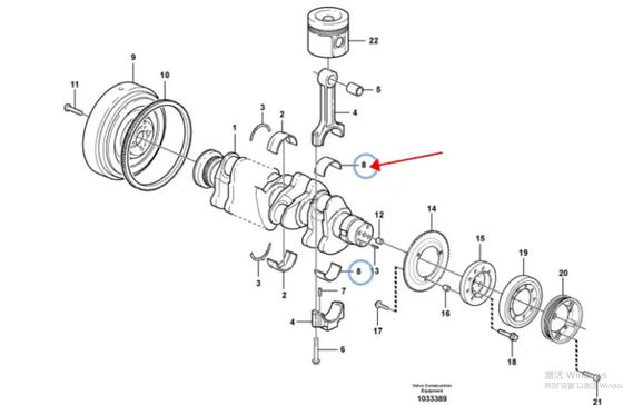 Nieuwe Motoronderdelen 04284142 20766790 Verbindend Rod Bearing van Staaldeutz